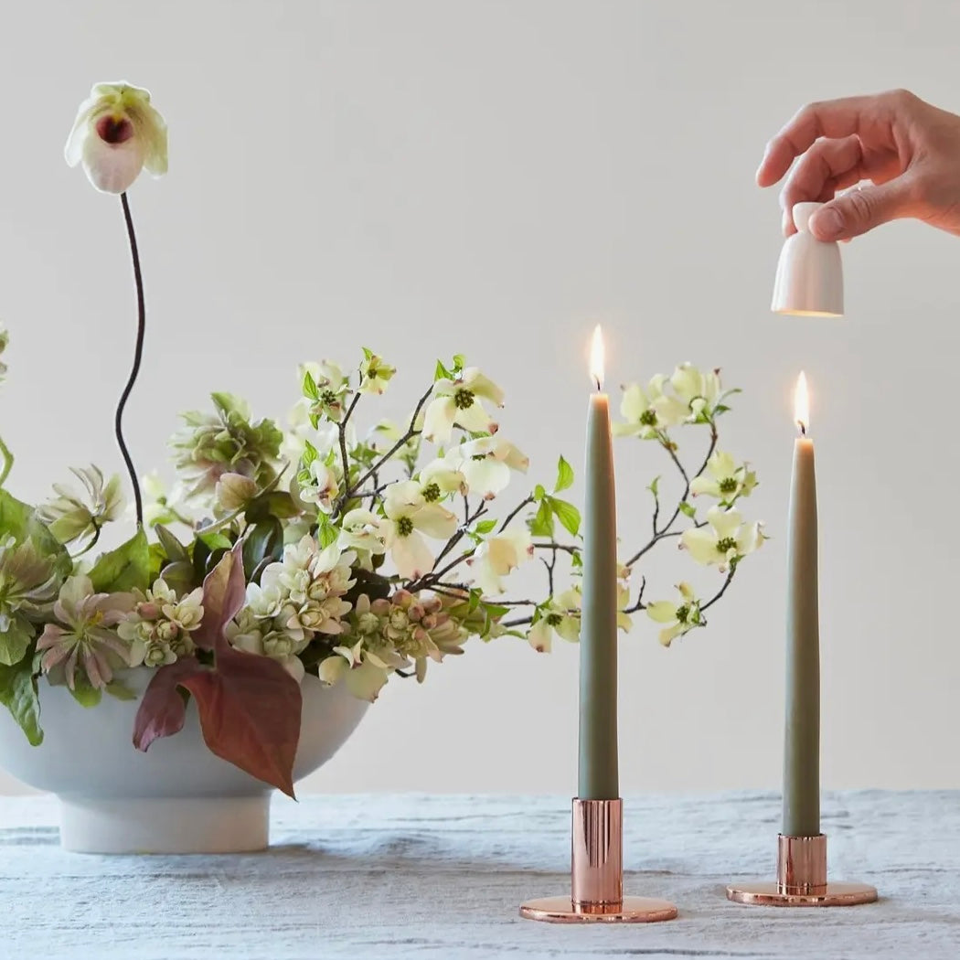 Ceramic Fleur Candle Snuffer