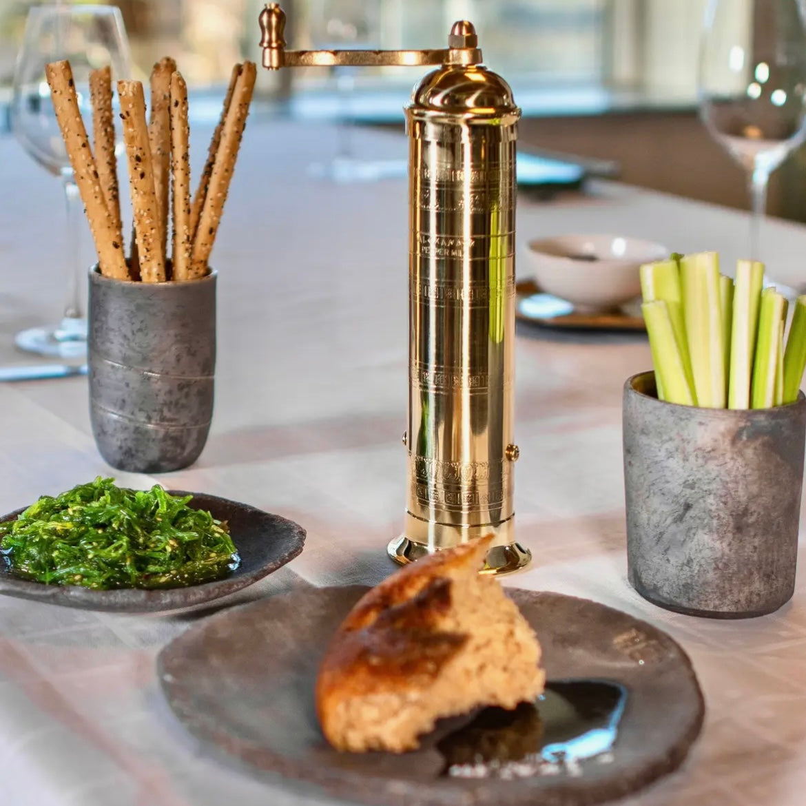 The Original 'Brass mill' - 10" pepper grinder