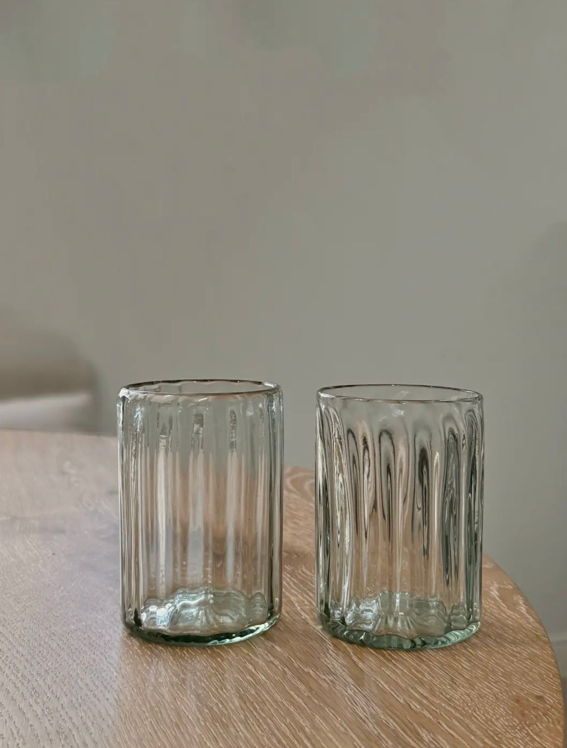 Handblown Fluted Tumbler - Medium